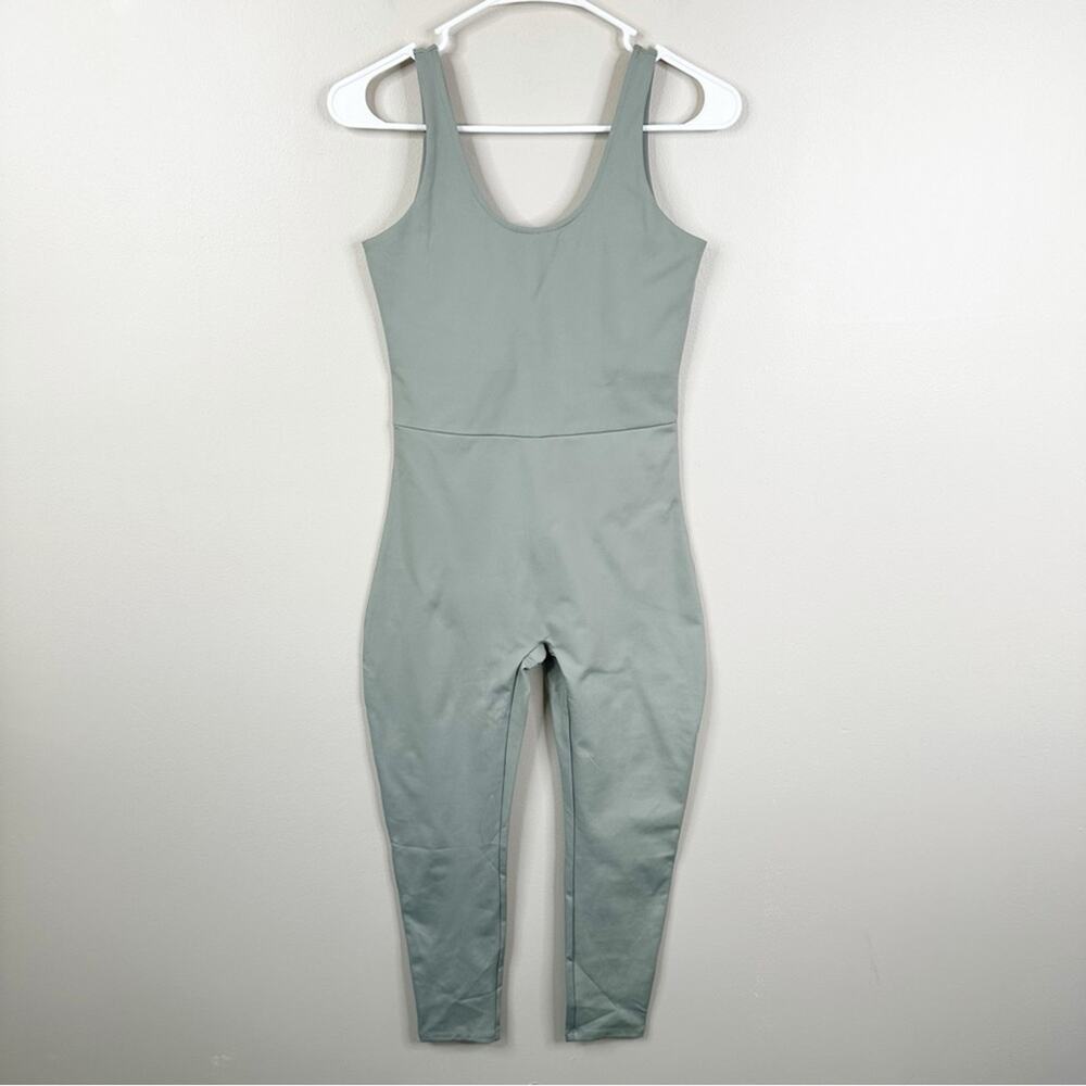 Girlfriend Collective Scoop Neck Unitard One Piece Stretch Jumpsuit Womens M